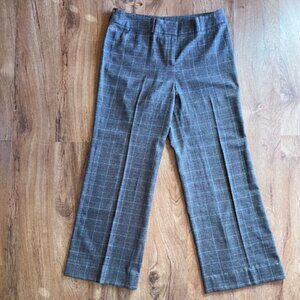 Jones New York, 6 Petite, Brown black Tan Plaid, lightweight Pants